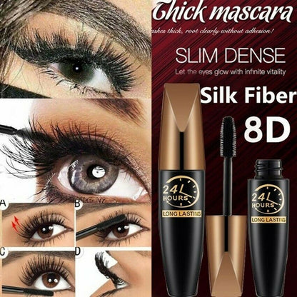 🔥BUY 1 GET 1 FREE(2PCS) - 4D Waterproof Silk Fiber Thick Lengthening Mascara